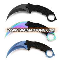 The current most popular csgo stainless steel karambit outdoor camping knife