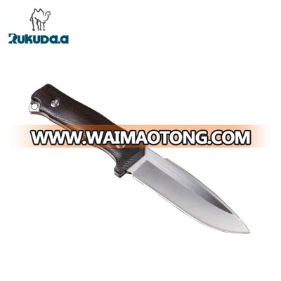 Outdoor small fixed blade pocket knife with G10 handle