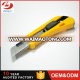 Professional 18mm three blade wood cutting cutter camping knife exporter